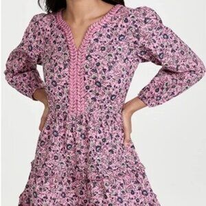 Roberta Roller Rabbit Cluny Dress Rose Color Sz M